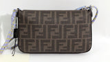 989 [未使用商品] FENDI Baguette 纤巧手拿包迷你 Ryu 单肩 Fendi Fragment Pokemon 棕色 FF 织物包