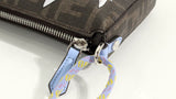 989 [Unused] FENDI FENDI Baguette Slim Clutch Mini Luu Shoulder FENDI Fragment Pokemon Brown FF Fabric Bag