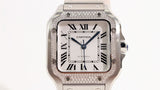 [Pre-owned] Cartier Cartier Unisex Watch 993 [[Pre-owned]] CARTIER Cartier W4SA0005 Santos de Cartier Watch MM Bezel Diamond Automatic 993