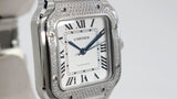 [Pre-owned] Cartier Cartier Unisex Watch 993 [[Pre-owned]] CARTIER Cartier W4SA0005 Santos de Cartier Watch MM Bezel Diamond Automatic 993