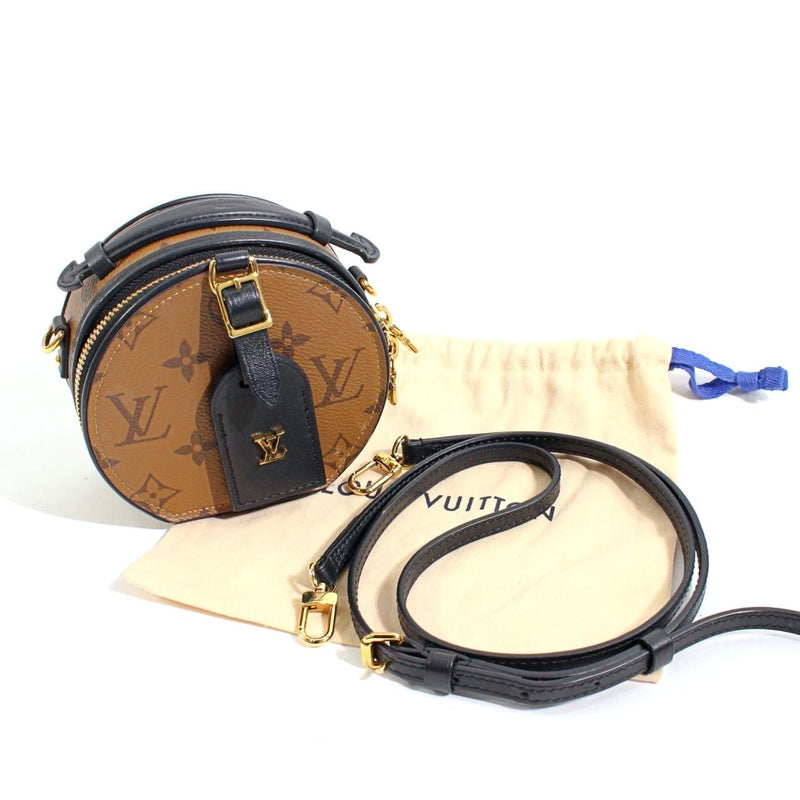 [Used] LOUIS VUITTON M68276 Mini Boite Chapeau Monogram Reverse Women's 1055