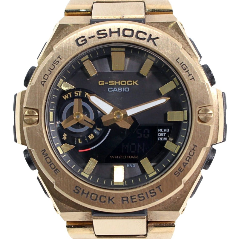 [Used] CASIO Men's Watch GST-B500GD-9AJF G-Shock G-STEEL GST-B500 Series Stainless Steel Metal Gold Charcoal Gray 1073