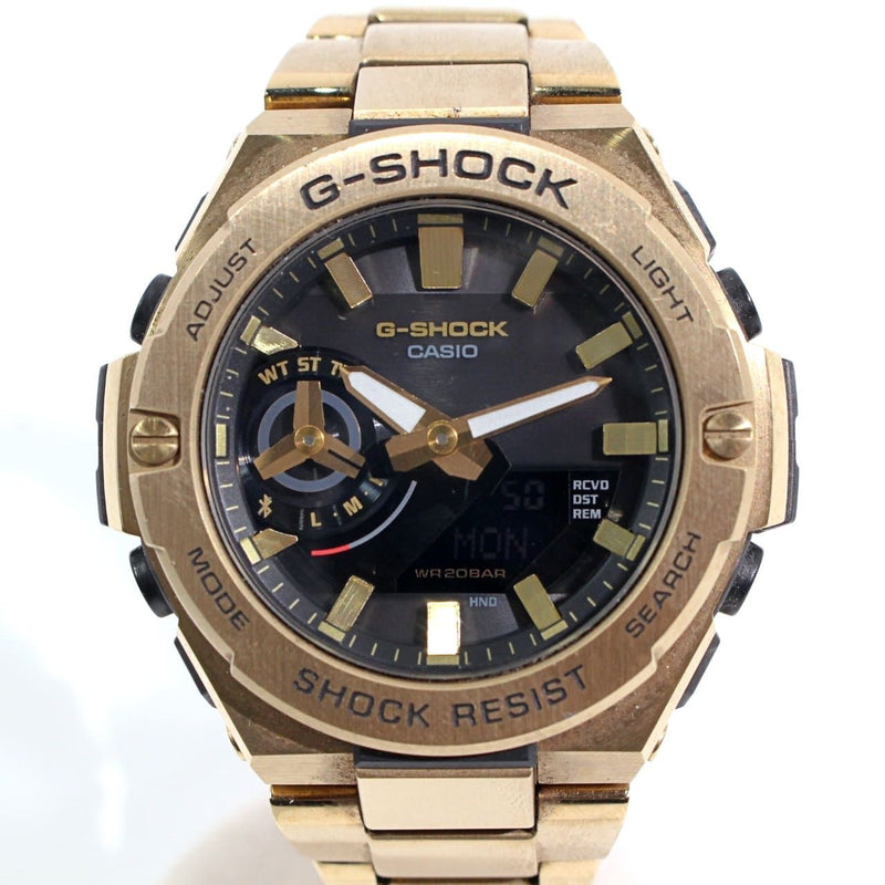 [Used] CASIO Men's Watch GST-B500GD-9AJF G-Shock G-STEEL GST-B500 Series Stainless Steel Metal Gold Charcoal Gray 1073