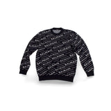 【中古】 BALMAIN バルマン  ロゴ ニットセーター ブラック 1020