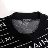 【中古】 BALMAIN バルマン  ロゴ ニットセーター ブラック 1020