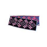 [Used] LOUIS VUITTON Louis Vuitton Set Echarpe Giant Pop Scarf Monogram 100% Wool Black Pink Navy 1021