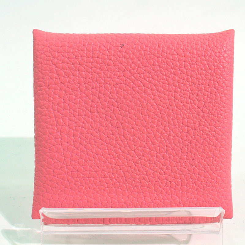 [Used] HERMES Bastia Rose Confetti Coin Case for Women 1097