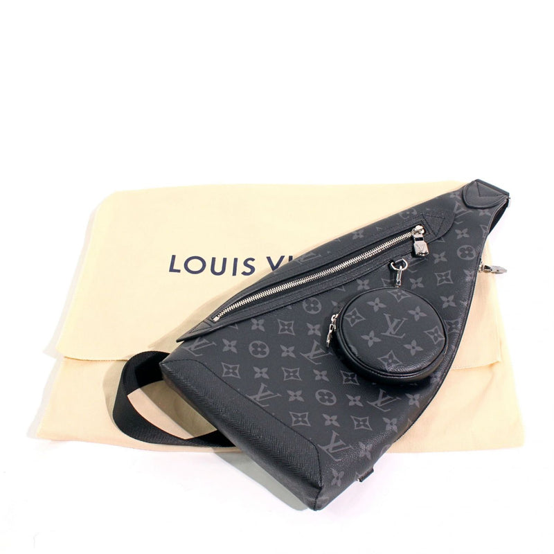 Used] LOUIS VUITTON M30936 Taiga Rama Duo Sling Bag Body Bag Men's ...