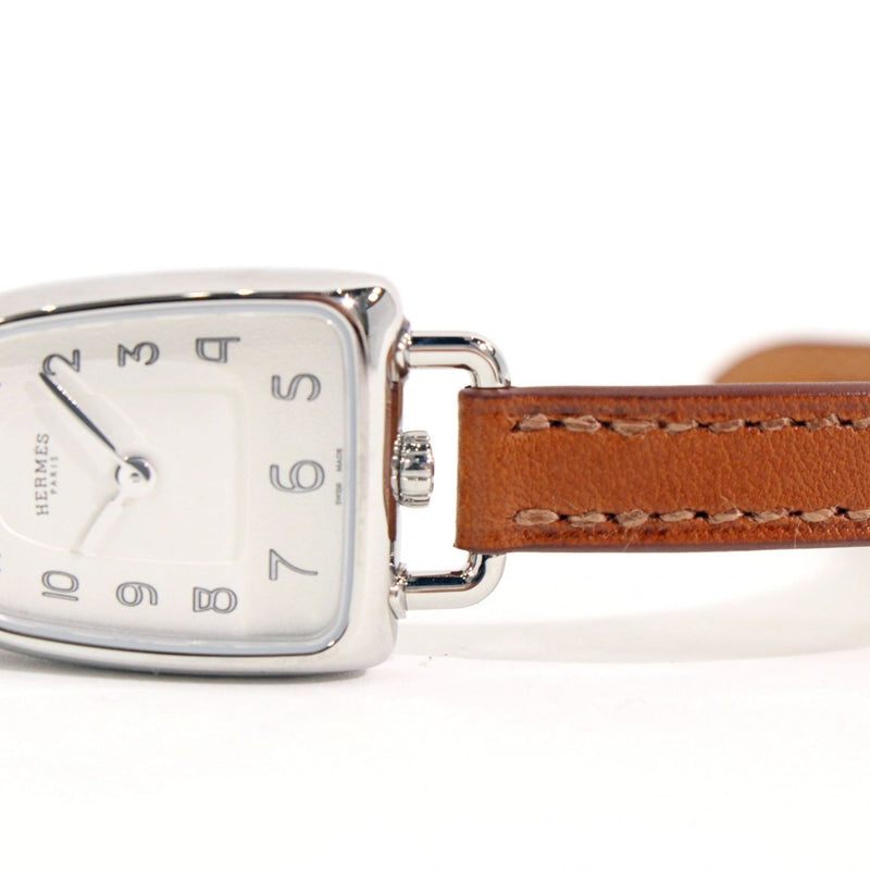 【中古】 HERMES エルメス  レディース腕時計   GA1.110 ギャロップ　クオーツ　レディース　SS/革　Z刻 1100