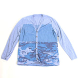 [Used] Lucien Pellat-Finet Knit Sweater Cardigan Blue 1024