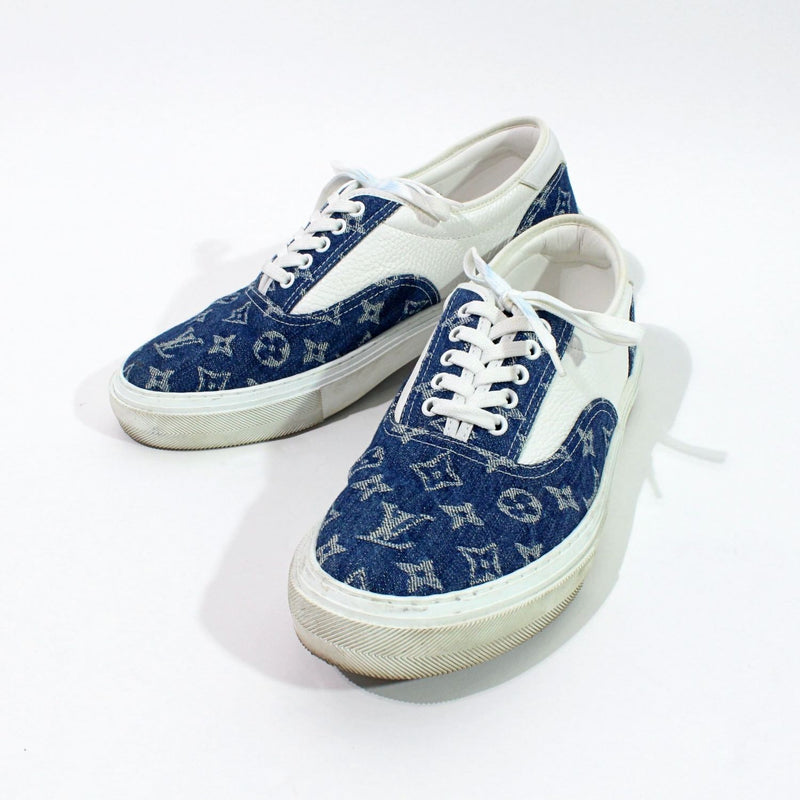 [Used] LOUIS VUITTON Snowshoes Men's Sneakers Trocadero Blue 1026