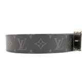 [Used] LOUIS VUITTON M0157S Santur Belt Eclipse/Taiga Reversible Men's 100CM 1109