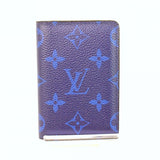 [Used] LOUIS VUITTON M30301 Organizer de Poche Navy Blue Taigarama Business Card Holder 1113