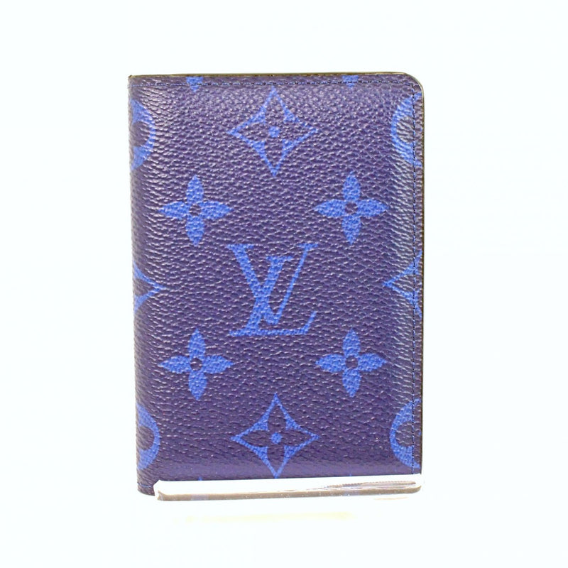 【中古】 LOUIS VUITTON ルイ・ヴィトン  名刺入れ  M30301 オーガナイザー・ドゥ ポッシュ 　ネイビーブルー　タイガラマ　名刺入れ 1113