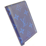 [Used] LOUIS VUITTON M30301 Organizer de Poche Navy Blue Taigarama Business Card Holder 1113