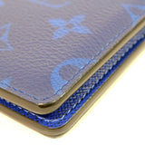 [Used] LOUIS VUITTON M30301 Organizer de Poche Navy Blue Taigarama Business Card Holder 1113