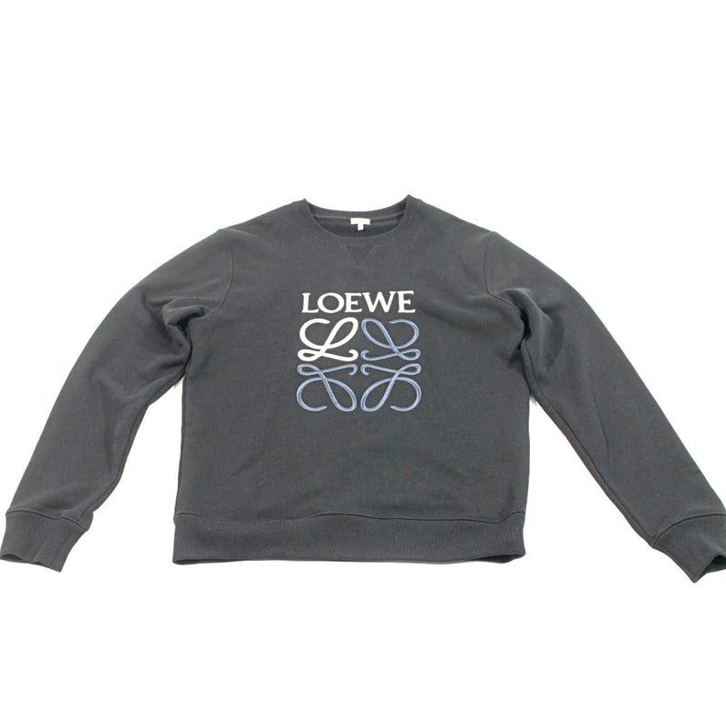 [Used] LOEWE Anagram Sweatshirt Black M Size 1135