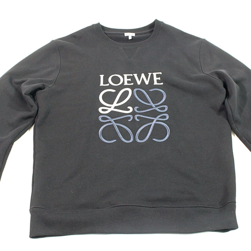 [Used] LOEWE Anagram Sweatshirt Black M Size 1135