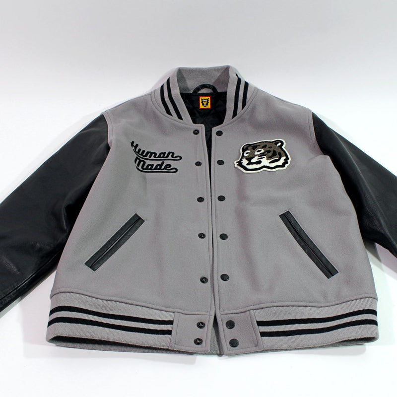 [Used] HUMAN MADE Coat/Jacket Varsity Jacket HM24JK018 Gray 22AW 1146