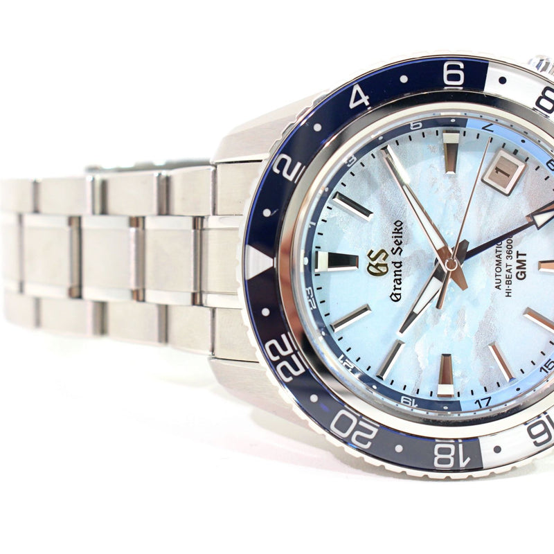 [二手] Grand Seiko 机械 High Beat 36000 GMT SBGJ275 9S86-00W0 25 周年纪念限量版 Iwate Unkai 1168