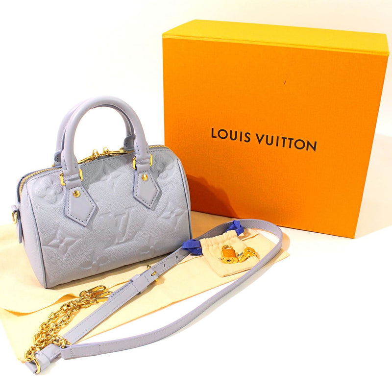 [Used] LOUIS VUITTON M46484 Speedy Bandouliere 20 Blue Empreinte 2WAY Bag 1188