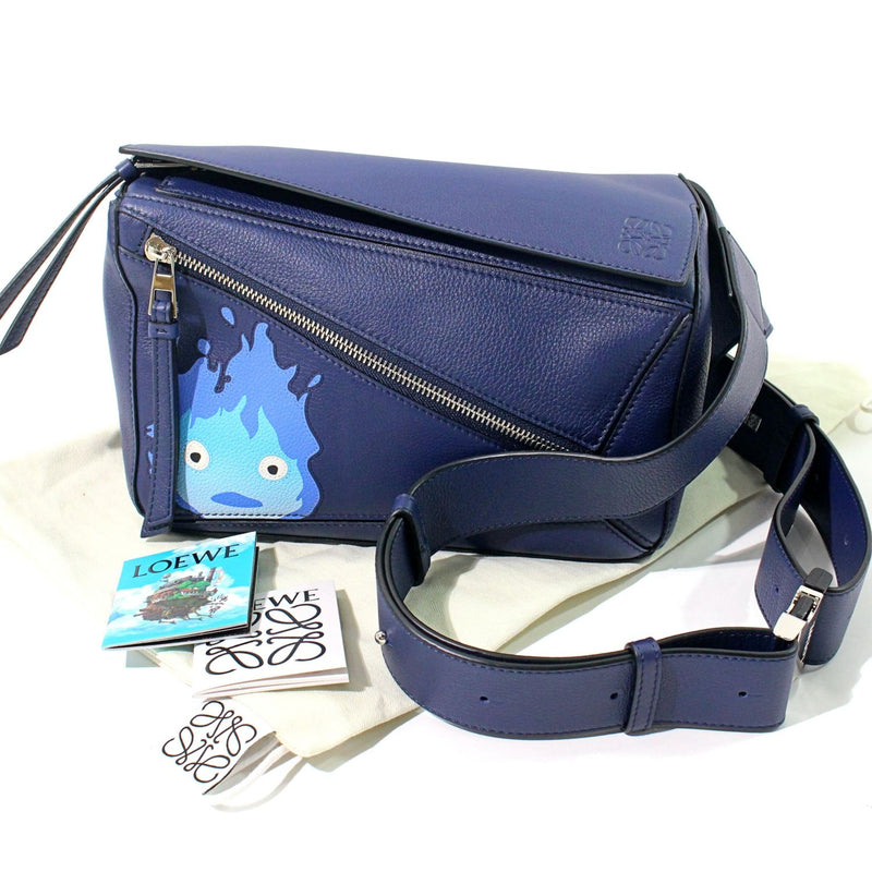 [Used] LOEWE Camera Bag Calf Studio Ghibli Blue Body Bag 1189