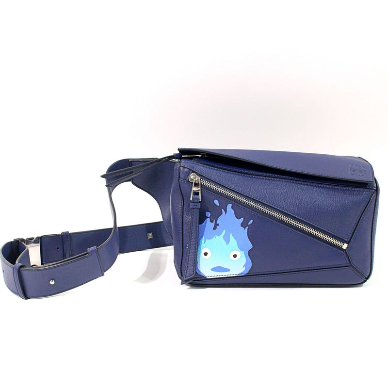 [Used] LOEWE Camera Bag Calf Studio Ghibli Blue Body Bag 1189