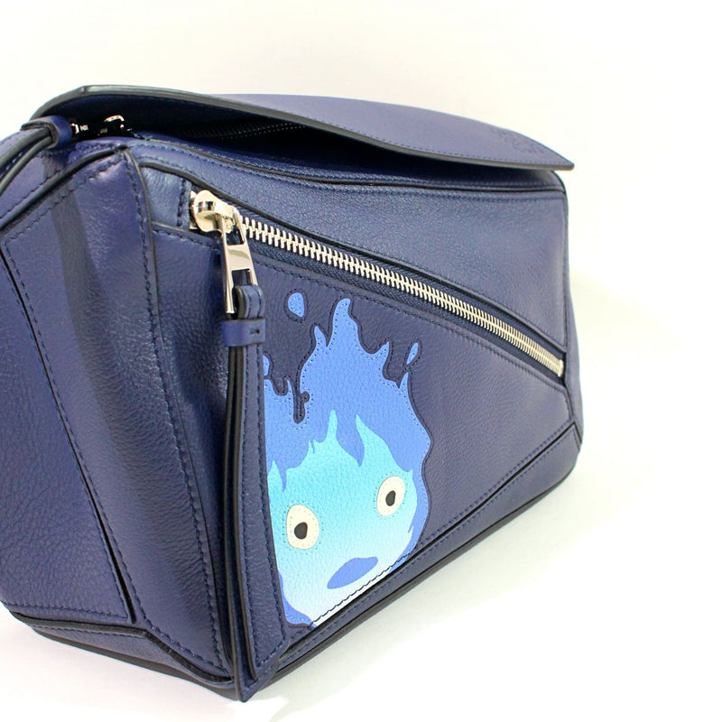 [Used] LOEWE Camera Bag Calf Studio Ghibli Blue Body Bag 1189