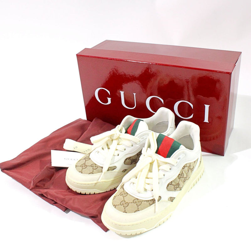 【中古】 GUCCI グッチ  スニーカー   785452 リウェブスニーカー GGキャンパス #38 24.5cm 2024SS  1208