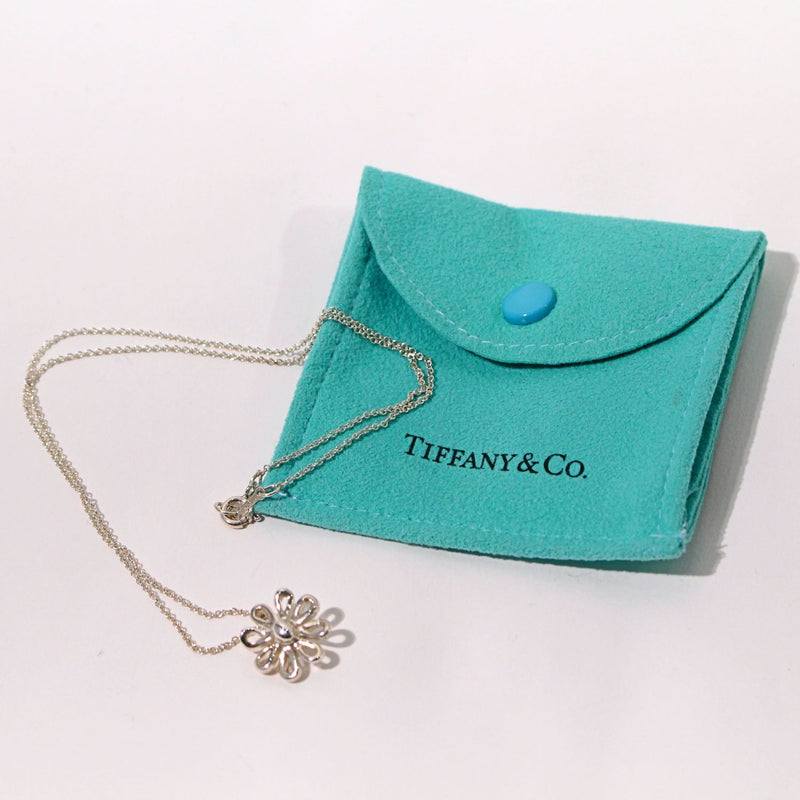 [Used] Tiffany &amp; Co. Tiffany Daisy Flower Pendant Necklace Silver 3.3g 40cm 1221