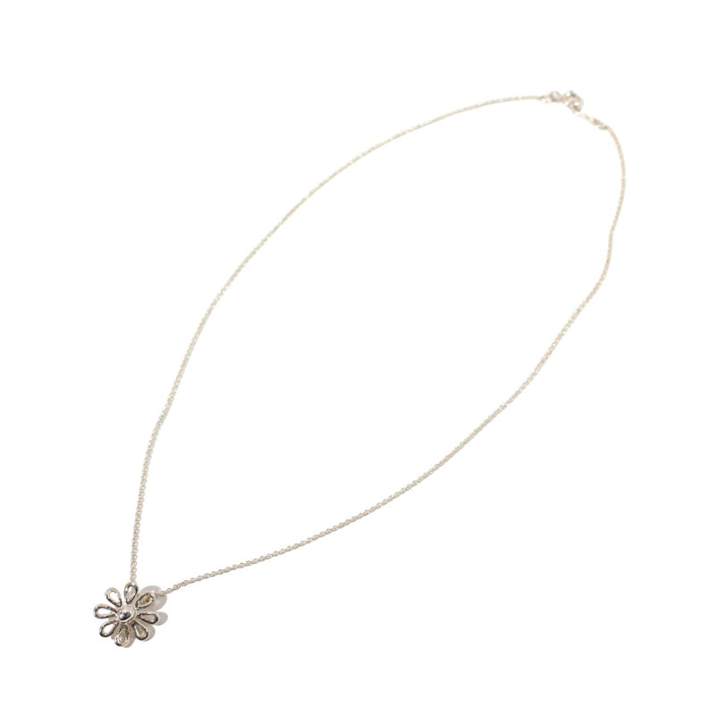 [二手] Tiffany &amp; Co. 蒂芙尼雏菊花吊坠项链 银 3.3g 40cm 1221