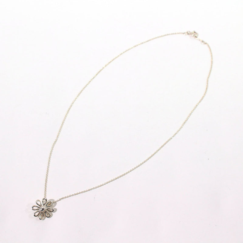 [二手] Tiffany &amp; Co. 蒂芙尼雏菊花吊坠项链 银 3.3g 40cm 1221