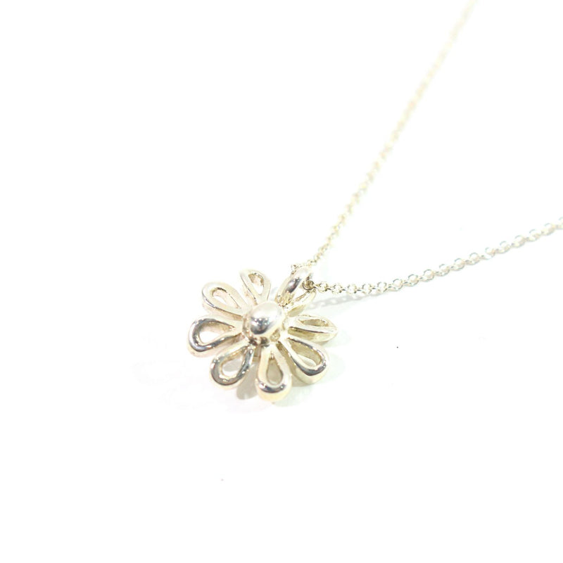 [Used] Tiffany &amp; Co. Tiffany Daisy Flower Pendant Necklace Silver 3.3g 40cm 1221