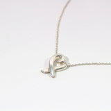 [Used] Tiffany &amp; Co. Tiffany Loving Heart Necklace Silver 2.7g 40cm 1223