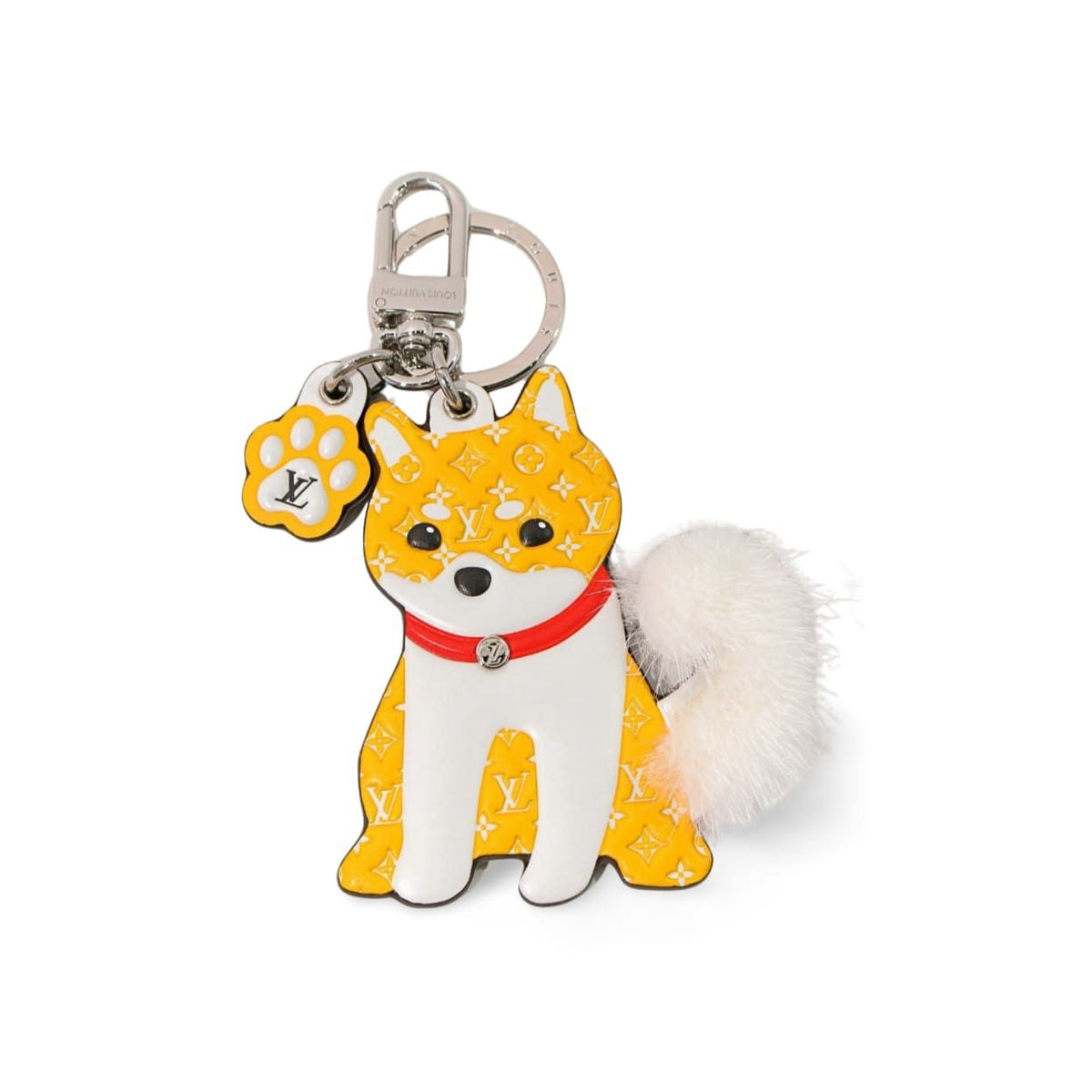 中古】 LOUIS VUITTON ルイ・ヴィトン キーホルダー ポルトクレ M01199 LV シバ ミンクファー キーホルダー 柴犬 –  Watch Shop Bambi