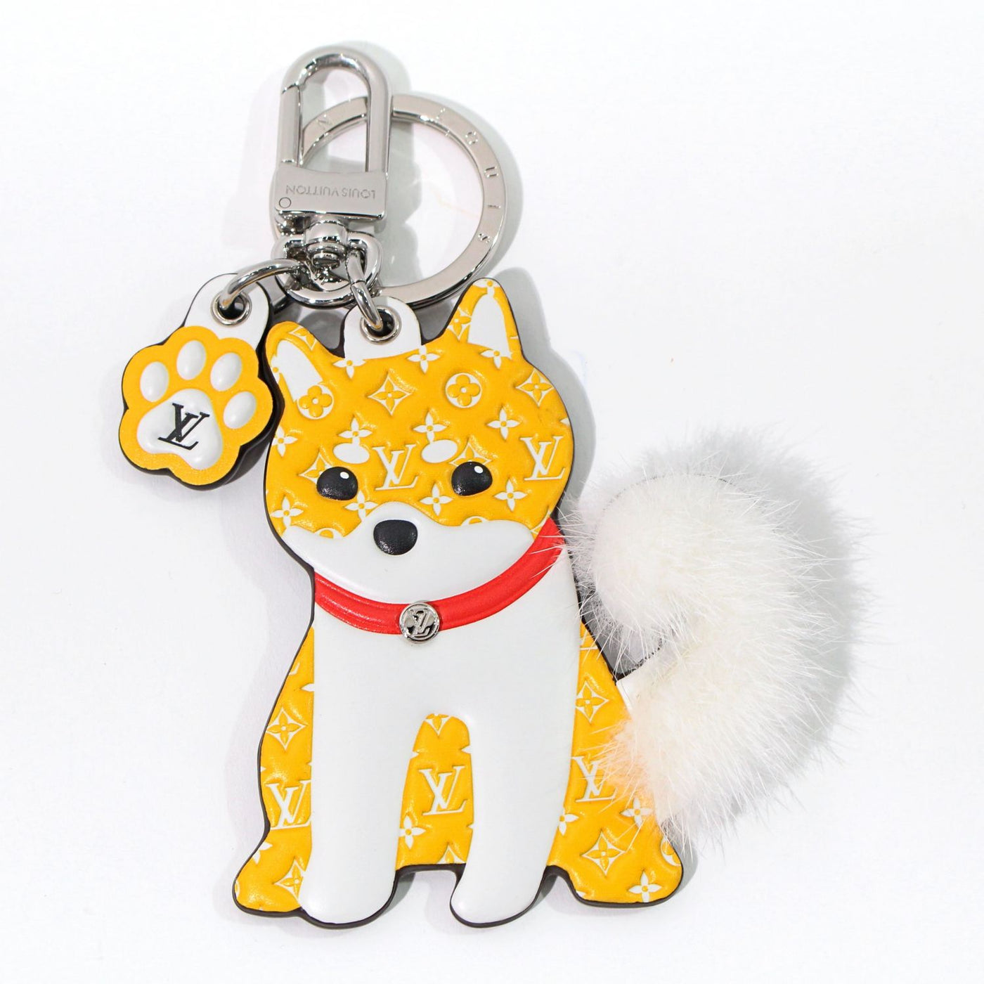 中古】 LOUIS VUITTON ルイ・ヴィトン キーホルダー ポルトクレ M01199 LV シバ ミンクファー キーホルダー 柴犬 –  Watch Shop Bambi