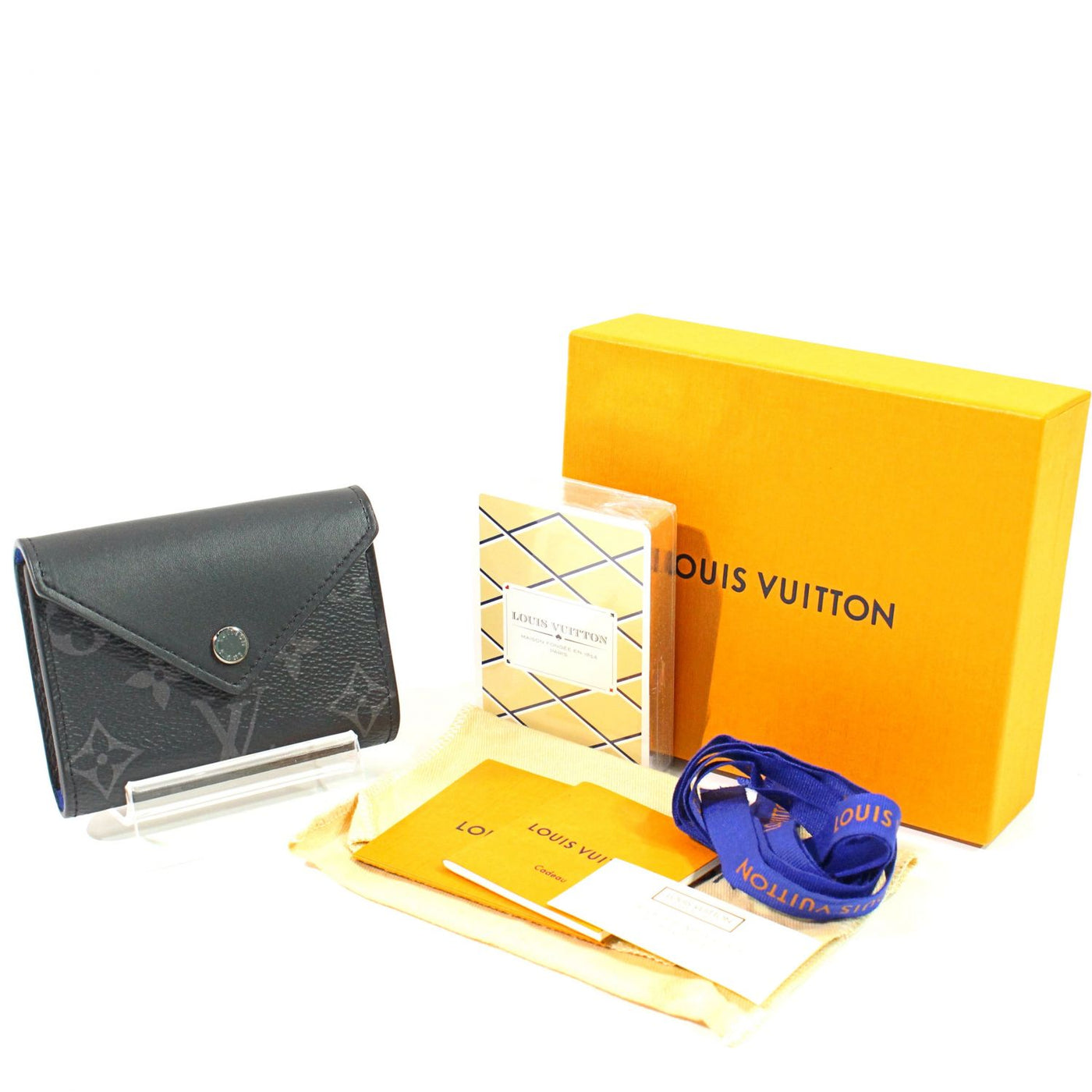 【中古】 LOUIS VUITTON ルイ・ヴィトン 定期入れ・パスケース GI0198 エテュイカルトアルセーヌ トランプ イニシャル 1 –  Watch Shop Bambi