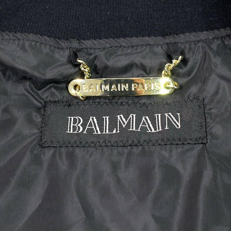 [二手货] BALMAIN 外套/夹克束腰背心背面徽标黑色 M 尺寸 1137