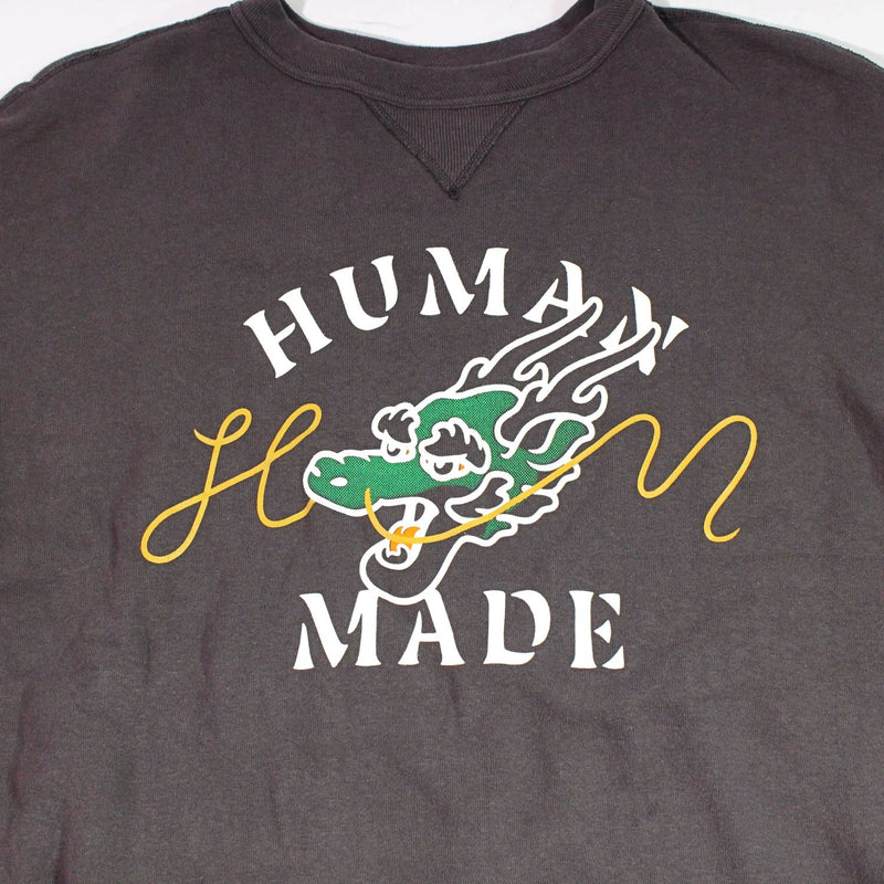 [Used] HUMAN MADE Sweatshirt/Trainer Dragon Sweatshirt Black Size L 24SS 1149