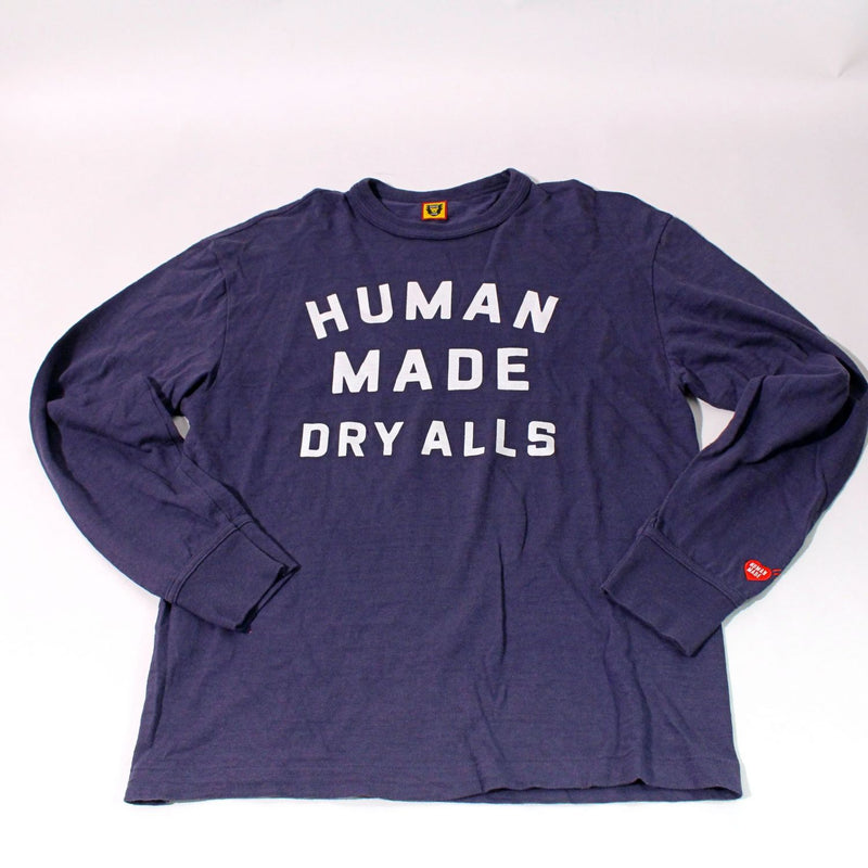 【中古】 HUMAN MADE ヒューマンメイド  Tシャツ・カットソー   パープル 長袖Tシャツ　　サイズL  1153