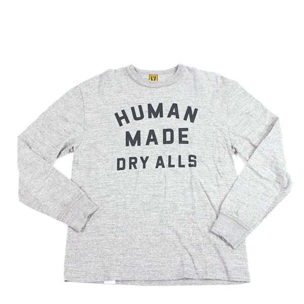 【中古】 HUMAN MADE ヒューマンメイド  Tシャツ・カットソー   グレー 長袖Tシャツ　　サイズL  1154