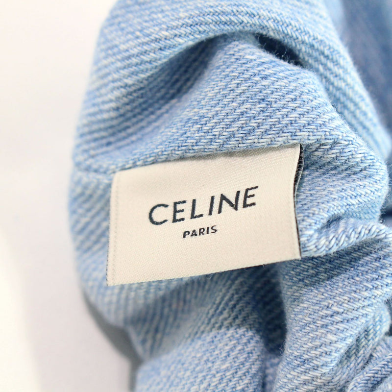 【中古】 CELINE セリーヌ  その他   セリーヌ CELINE　デニム シュシュ  コットン＆ゴールドフィニッシュ ブラス　ゴールド / ブルー 1230