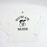 [Used] HUMAN MADE T-shirt/cut and sewn GIRL'S DON'T CRY collaboration white long sleeve T-shirt size L 1156