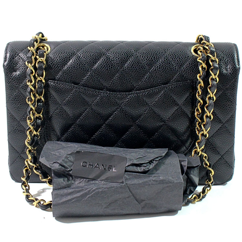 【新品】CHANEL シャネル  ハンドバッグ  A01112　クラシックハンドバッグ　マトラッセ　チェーンショルダー　キャビア　 1254