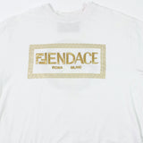 【中古】 FENDACE  フェンダーチェ  Tシャツ・カットソー   FENDACE フェンダーチェ FENDI × VERSACE　ロゴT シャツ　ホワイト 1271