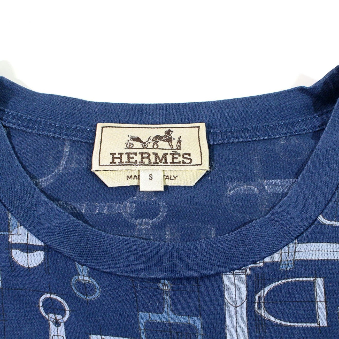 中古】 HERMES エルメス Tシャツ 20SS 半袖 馬具柄 ネイビー 1272 – Watch Shop Bambi