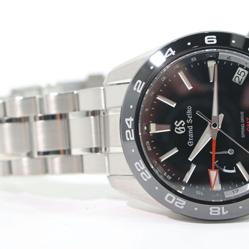 【中古】 Grand Seiko グランドセイコー  メンズ腕時計  SBGE253 スポーツコレクション スプリングドライブ 　9R66-OBBO　GMT　 未使用 1294