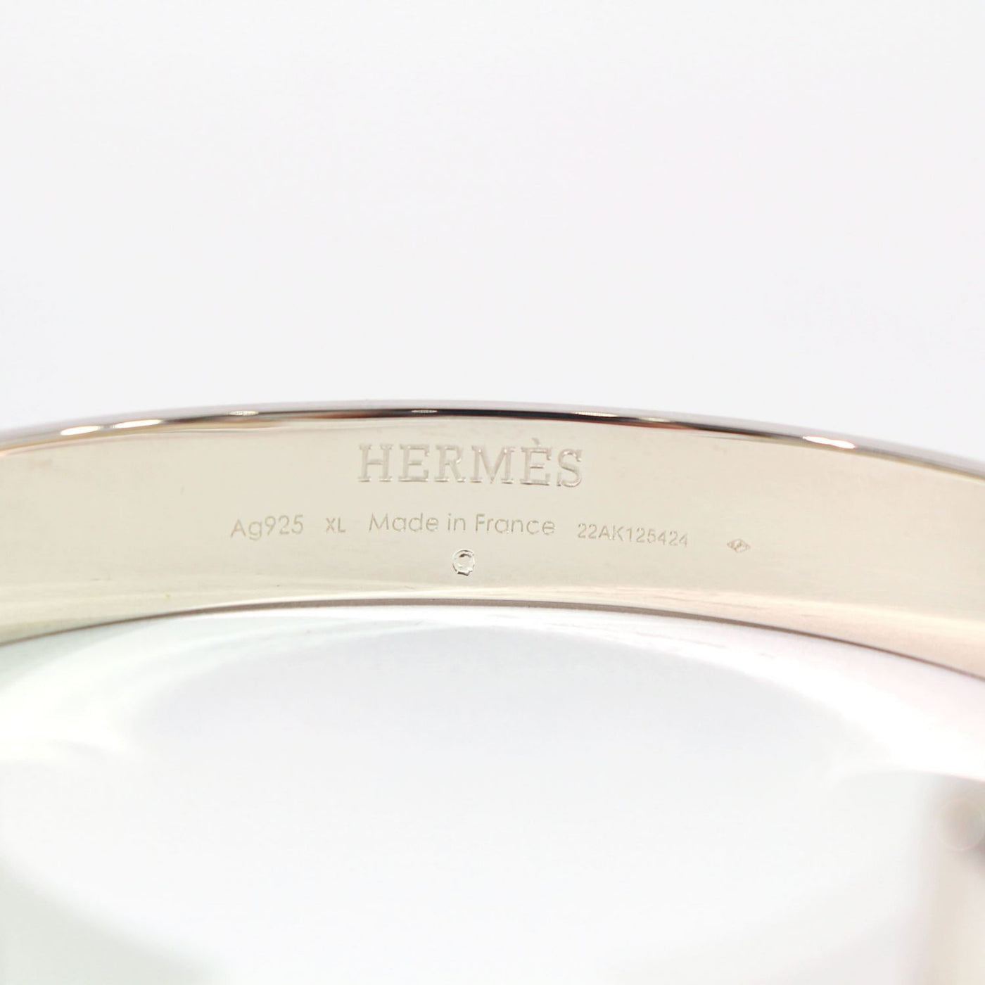 【未使用】 HERMES エルメス バングル ミニクルー バングル GM シルバー AG925 ブレスレット サイズXL 35.1g 130 –  Watch Shop Bambi