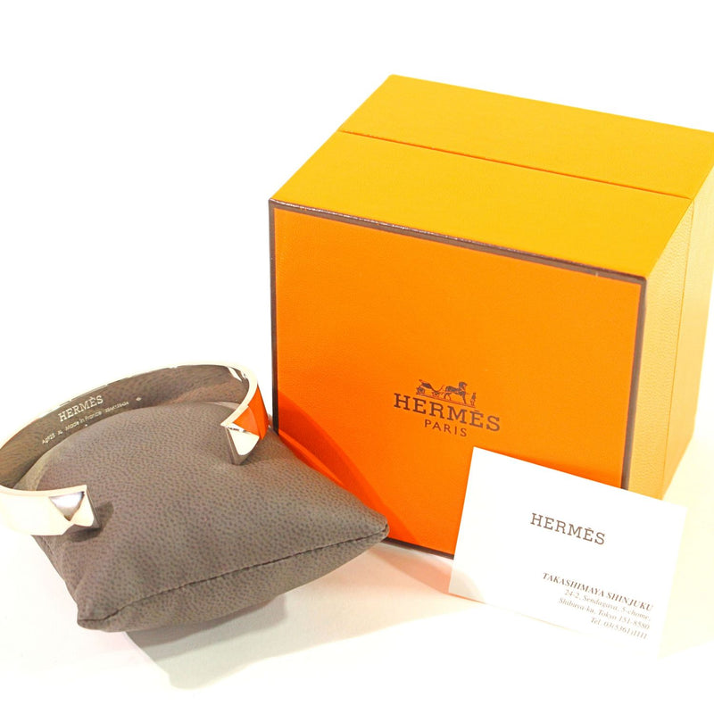 【未使用】 HERMES エルメス  バングル   ミニクルー バングル GM　シルバー AG925 ブレスレット サイズXL 35.1g 1300