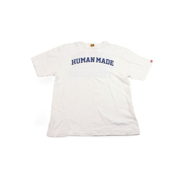【中古】 HUMAN MADE ヒュウマンメエド  Tシャツ・カットソー   GRAPHIC フロントロゴTシャツ ホワイト Lサイズ 23SS 1158